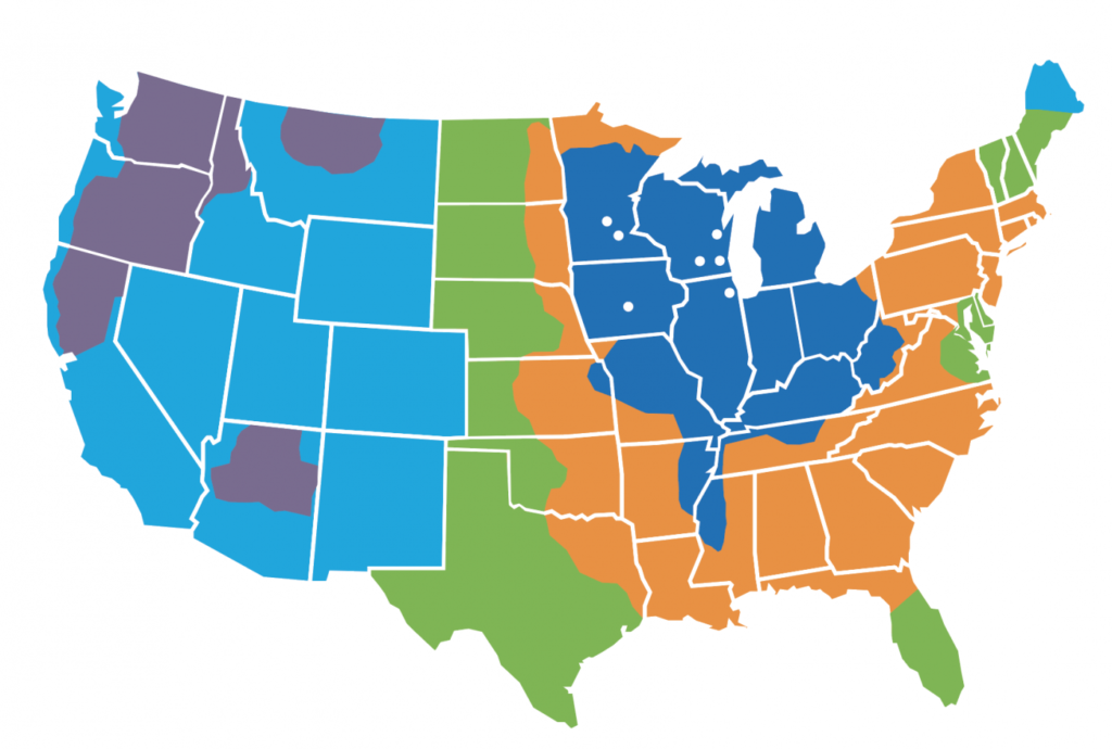 Tax-Air Nationwide services map